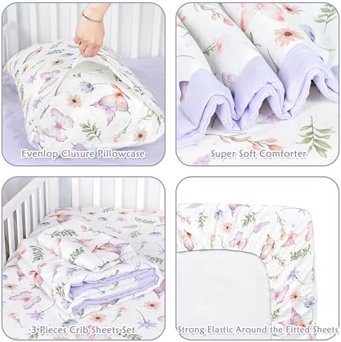 Pea Pod Muslin Toddler Bedding Set 3-Piece - Image 3