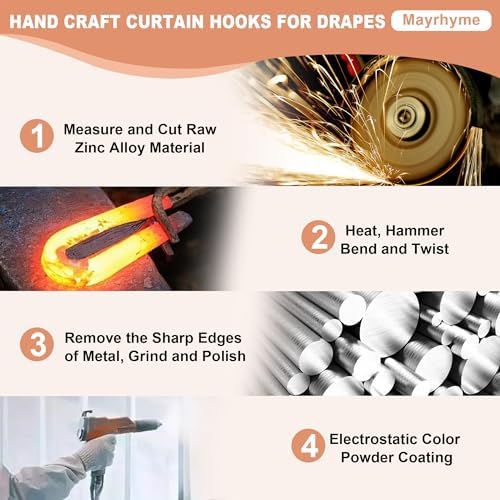 Mini Ball Curtain Holdbacks 2 Pack, Solid Zinc Alloy Wall Mounted Curtain - Image 7
