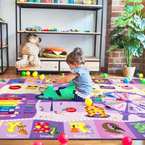 BENRON 7x10 Playroom Rug for Kids Washable, PlayMat - Image 3