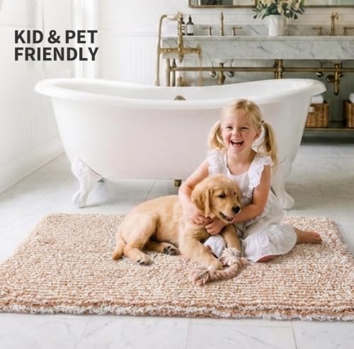 ILANGO Bathroom Rugs 60" × 24", Extra Soft Absorbent Microfiber Bath Rugs - Image 2
