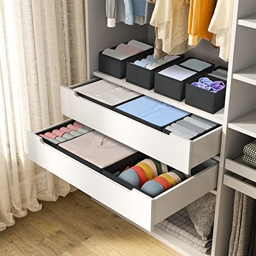 DIMJ Clothes Drawer Organizer, 12 Packs, Foldable Underwear Organizer - Image 6