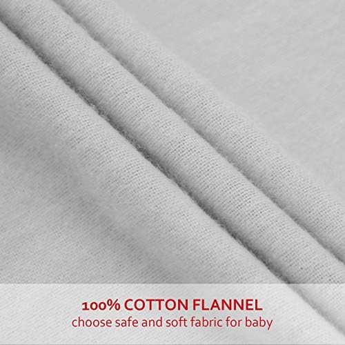 Flannel Crib Sheet 2 Pack, 100% Cotton Flannel, Heavenly Soft Fitted Sheet - Image 2