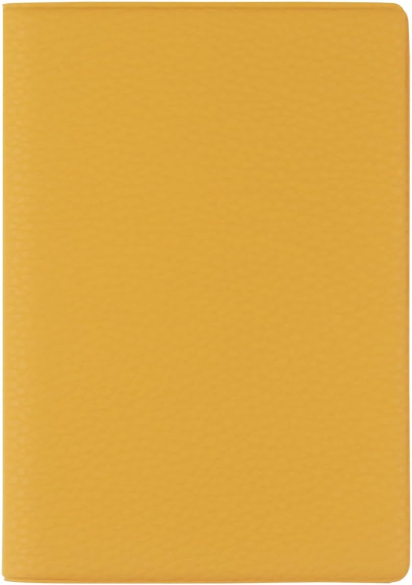 Fenice Classic Passport Cover Holder Wallet Case for Travel Essential RFID Blocking Vegan Leather Waterproof (YELLOW)