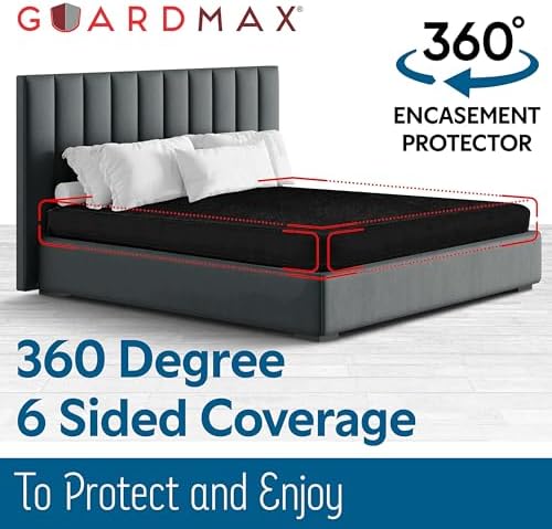 Guardmax Short Queen Mattress Encasement Zippered, 100% Waterproof Mattress - Image 6