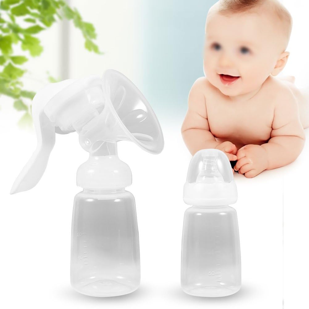 Silicone Breastfeeding 150ML Nursing Bottle Strong Suction Simple Design Manual Breast Pump