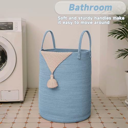 JMvicyroam 60L Cotton Rope Laundry Basket Hamper - Image 5