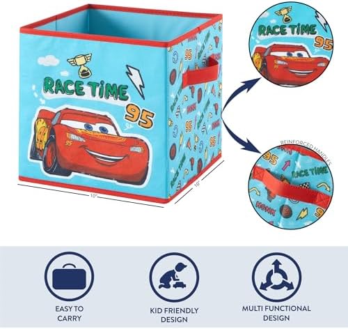 Disney Cars Storage Cubes, Lightning McQueen Organizer Boxes - Image 4