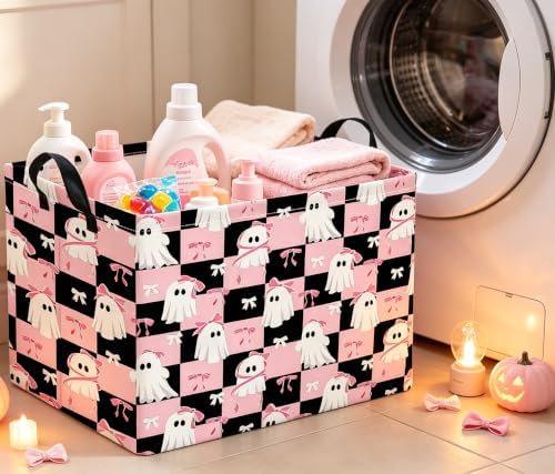 Rectangle Storage Basket with Handles, Collapsible Storage Bin, Gift Basket - Image 2