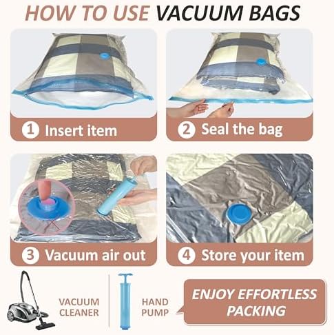 8 XXL Jumbo Vacuum Storage Bags - Image 6