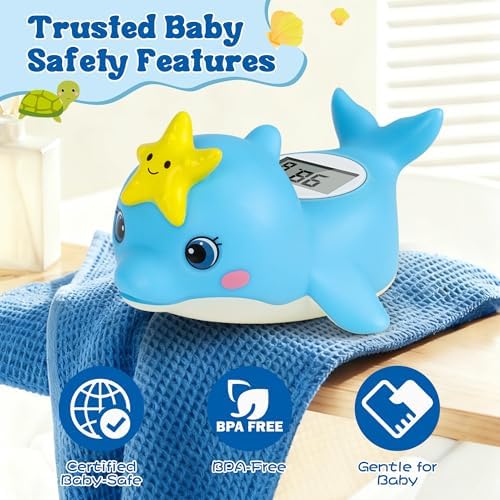 Baby Bath Thermometer, Dolphin Floating Water Thermometer - Image 5