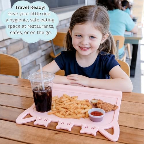 Silicone Toddler Placemat with Teething Table Edge Bumper - Image 3