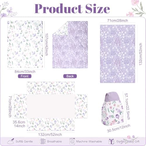 Hahafelt 4 Pieces Crib Bedding Set - Image 2