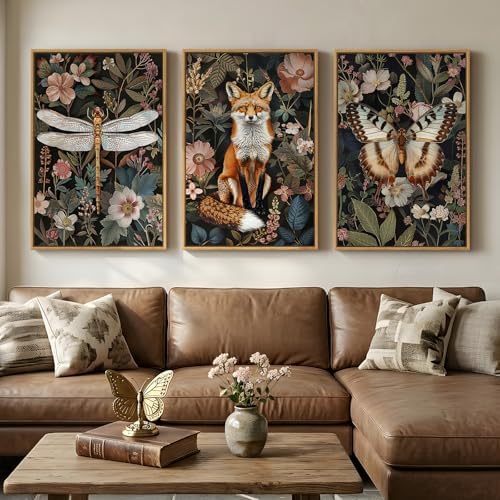 Framed Vintage Botanical Animal Wall Art by Cuspin