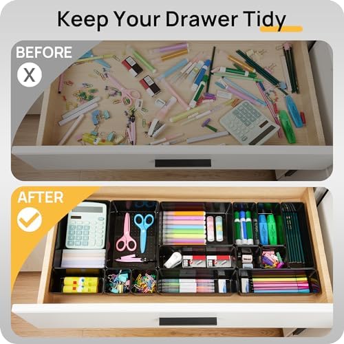 Vtopmart 25 Pack Plastic Drawer Organizers - Image 2