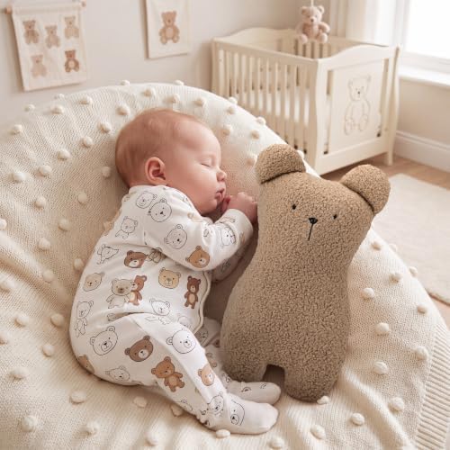 Novabright Cute Bear Pillow Decorative Throw Pillow - Image 5