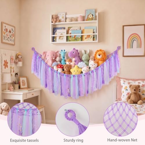 FIOBEE Stuffed Animals Net LED Light Toy Hammock - Image 6