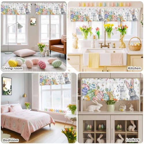 Vandarllin Easter Kitchen Curtains Valances - Image 6