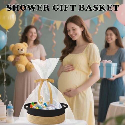 Woven Rope Basket, Baby Gift Basket - Image 6