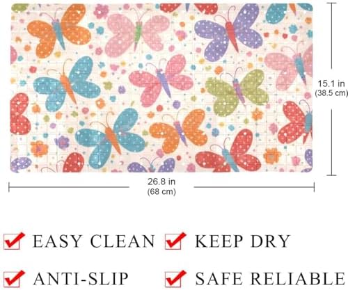 Shower Mat Non Slip, Butterflies Anti Slip Bath Mat - Image 4