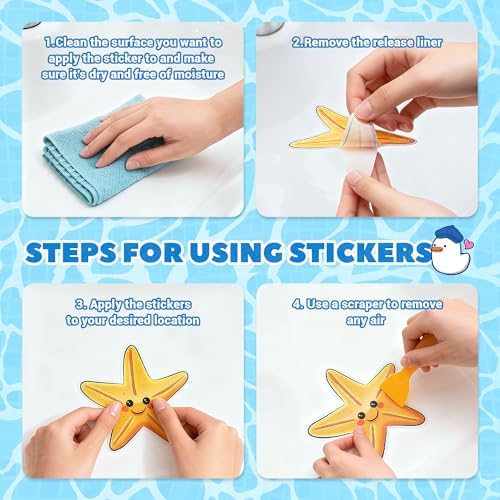 UNEEDE Kids Bathtub Mat Non Slip - Image 7