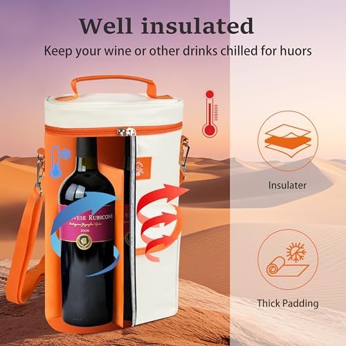 Tirrinia 2 Bottle Wine Cooler Tote Carrier - Image 4