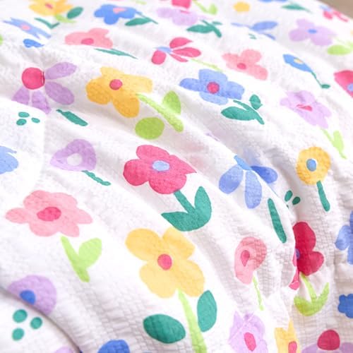 Caressma Colorful Floral Toddler Bedding Set 4 Pieces Kids Comforter Set - Image 5