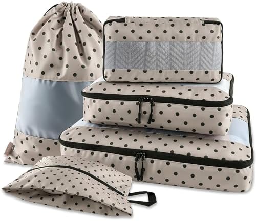 U+U 5 Set Packing Cubes, Travel Organizers by UU