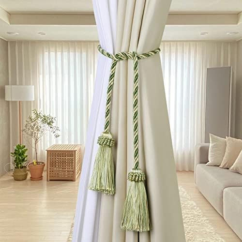 Curtain Tiebacks Handmade Curtain Holdbacks Rope - Image 3