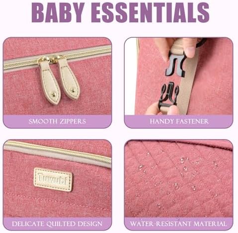 Tuwubi Diaper Bag Tote, Baby Diaper Bag - Image 3