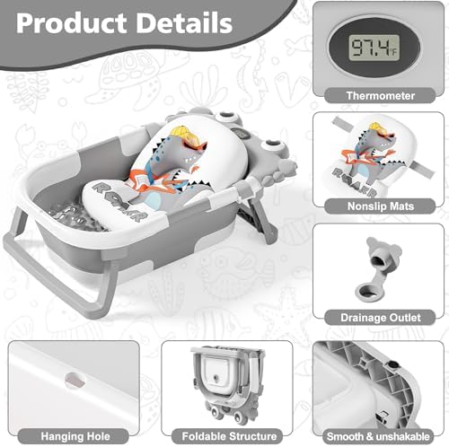 Collapsible Baby Bathtub for Newborns - Image 2