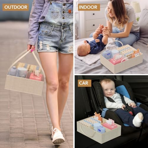 BBLIKE Diaper Caddy Organizer, Baby Storage Cart - Image 4