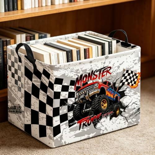 Rectangle Storage Basket with Handles, Collapsible Storage Bin, Books Box - Image 2