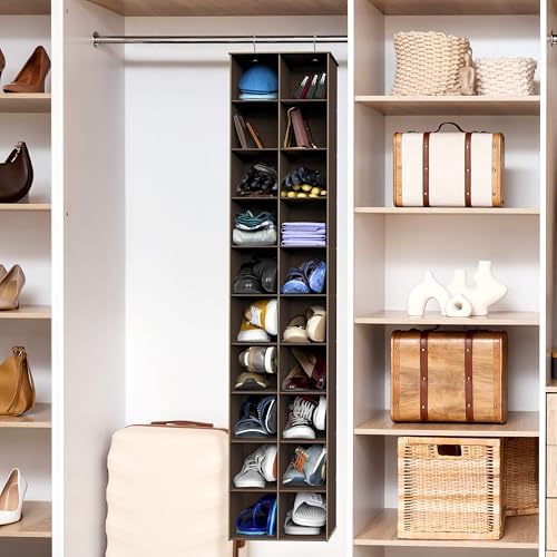 Simple Houseware 20 Section Shelves Hanging Shoes Organizer - Image 2