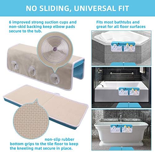 Bath Kneeler and Elbow Rest Set Thick Baby Bath Kneeling Pad Bathing Kneeling - Image 4