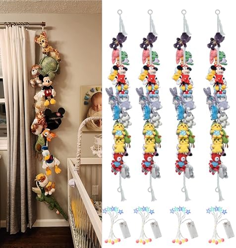 80" 4 Pack Cotton Hanging Storage Chain by LONCHDAN