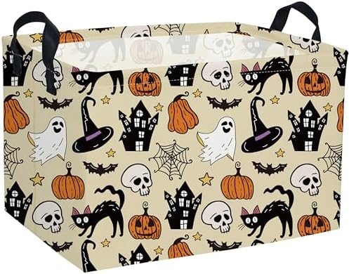 Rectangle Kids Baskets Halloween Basket Cute Storage Bin by DDBASKET