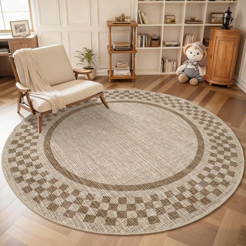GarveeHome 6ft Washable Round Rug - Image 2