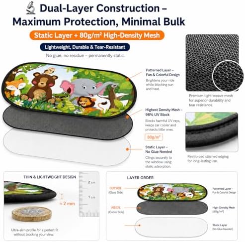 Car Window Shade for Baby -Glare Shield and UV Rays Protection for Your Child - Image 7