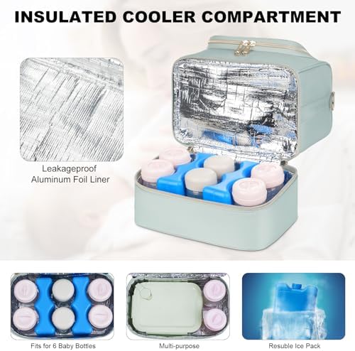 Wearable Breast Pump Bag with Cooler Compartment Fits - Image 3
