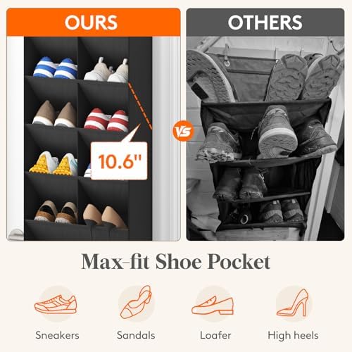 Lifewit 8 Tier Over the Door Shoe Organizer - Image 3