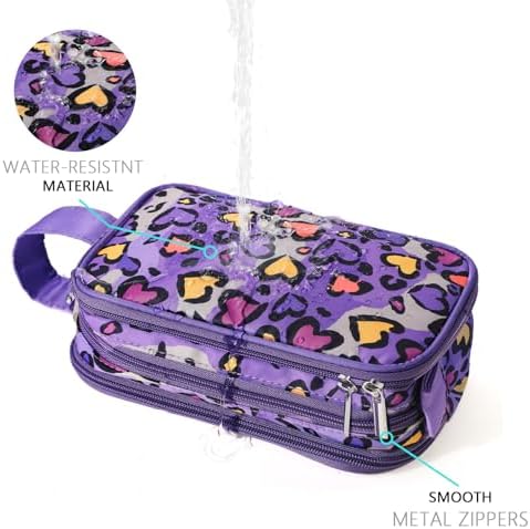 Kids Toiletry Bag for Girls, Travel Toiletry Bag for Little Young Girls - Image 4