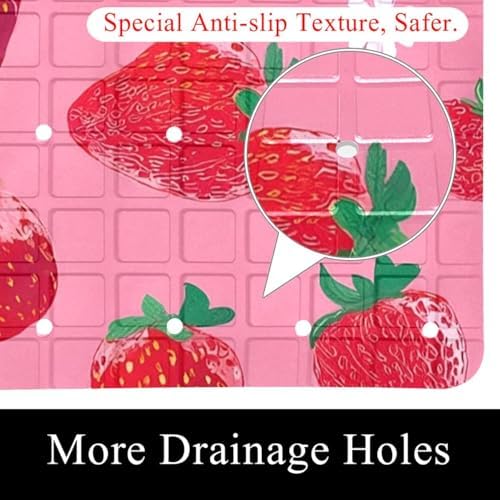 Shower Mat Non Slip, 26.8 x 15.1 Inch Bathtub Mat - Image 2