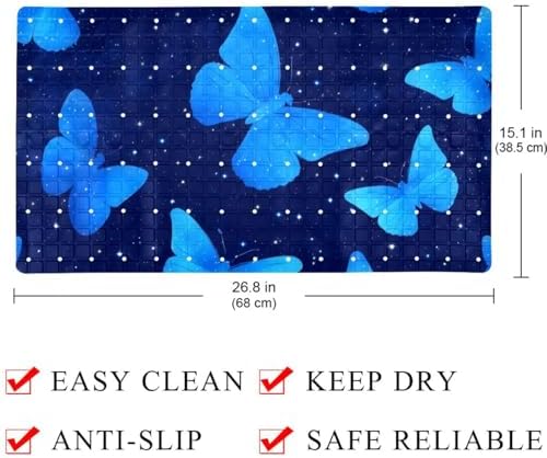 Non Slip Shower Mat Bathtub Mat 15.1x26.8 Inch, Quick Dry Bath Mat - Image 4