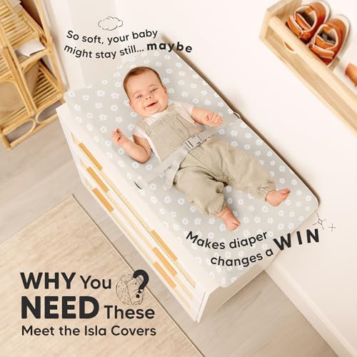 2-Pack Baby Changing Pad Cover for Girl - Image 2