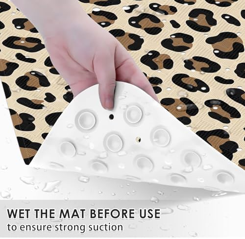 Bathtub Shower Mat 40X16 Inch, for Toddler, Animal Brown - Image 5