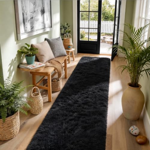 Ophanie Runner Rug for Hallway, 2.5x12 Washable Non-Slip Fluffy Soft Bedside - Image 5
