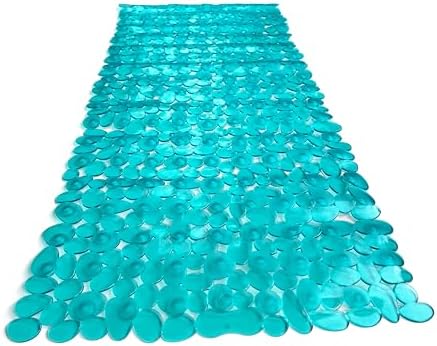 “Pebbles” Non-Slip Bathtub/Shower Mat 35"x16" Rectangular, Machine-Washable by TikeSmart
