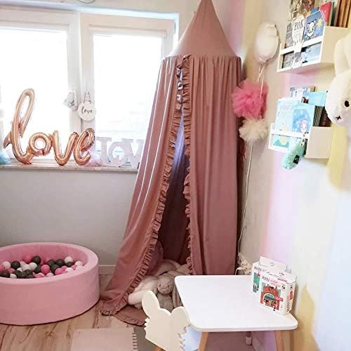 Bed Canopy with Frills Reading Nook Game Tent - Image 4
