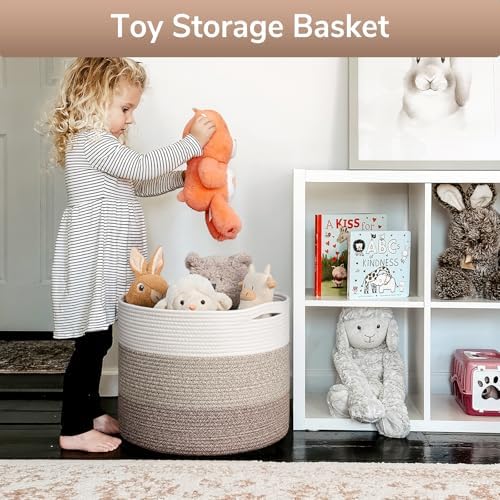 Goodpick Woven Basket for Blankets & Toys, Nursery & Living Room Decor - Image 4