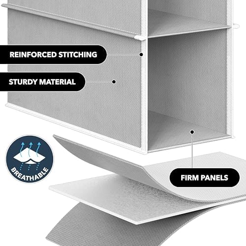 Simple Houseware 10 Shelves Closet Hanging Shoe Organizer - Image 4